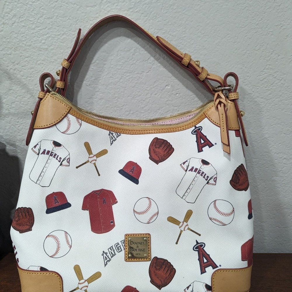 Dooney & Bourke Women's Baseball Themed Bag - White and Brown